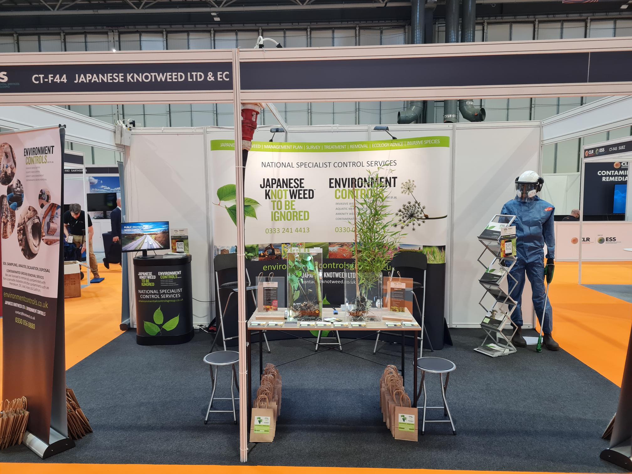 Japanese Knotweed Ltd stand at Contamination & Land Remediation EXPO