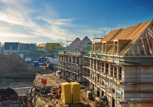 construction site of new homes